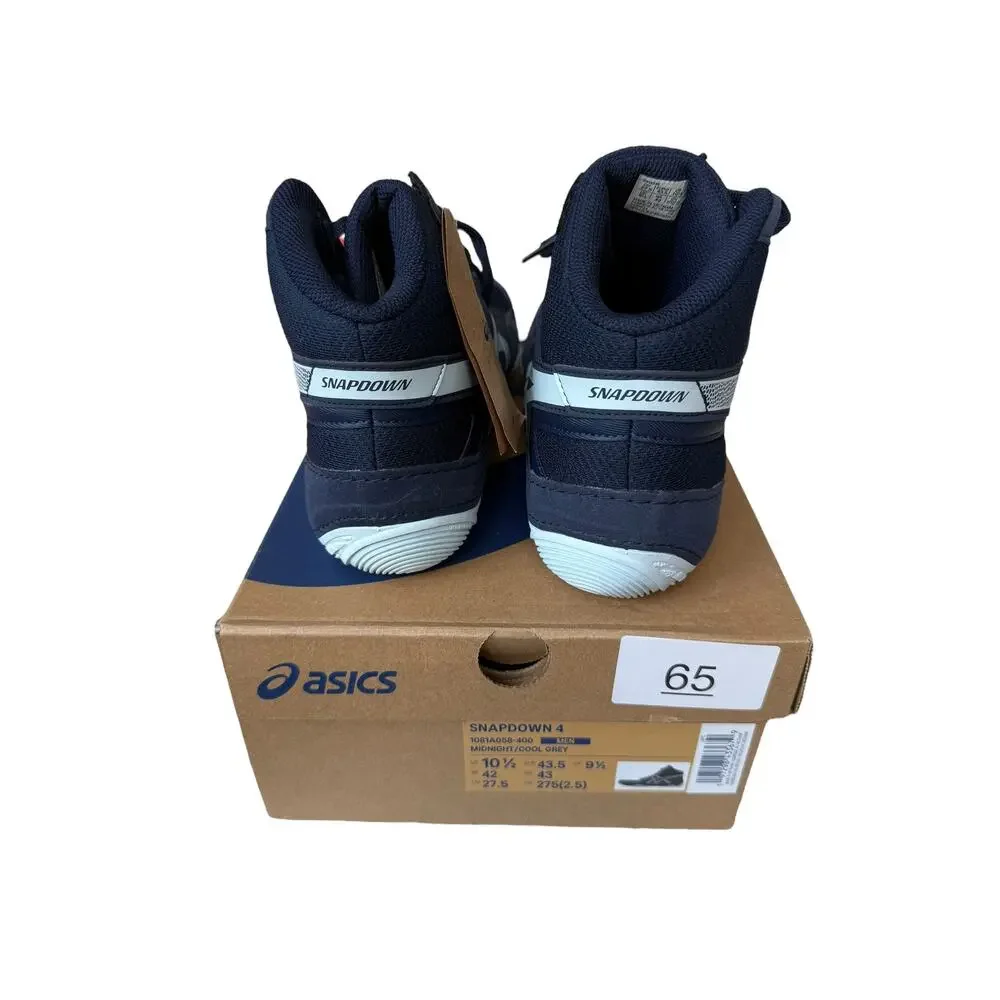 Asics Men's Midnight/Cool Gray Snapdown 4 Wrestling Shoes Size 10.5